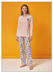 Over Sleep Uzun Kol Yazlık Kadın Pijama Takım