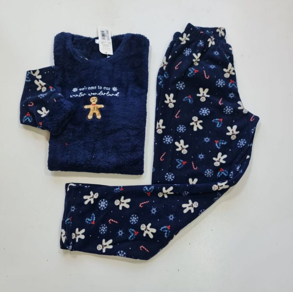 Arcan Kadın Kurabiye Adam Welsoft Pijama Takım