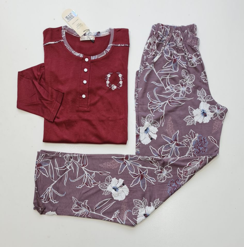 Over Sleep Uzun Kol Mevsimlik Kadın Pijama Takım
