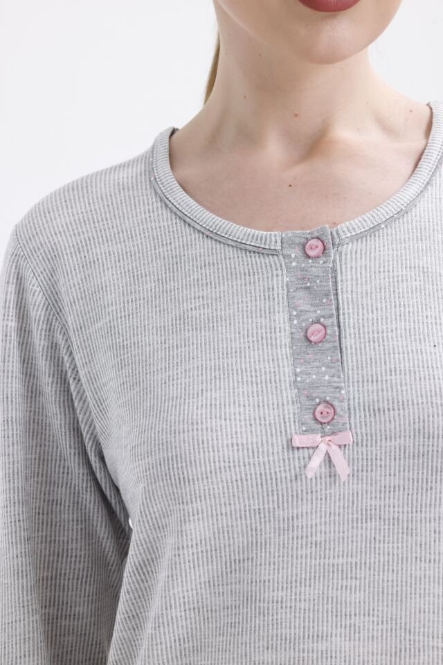 Angelina Uzun Kol Yazlık Kadın Pijama Takım