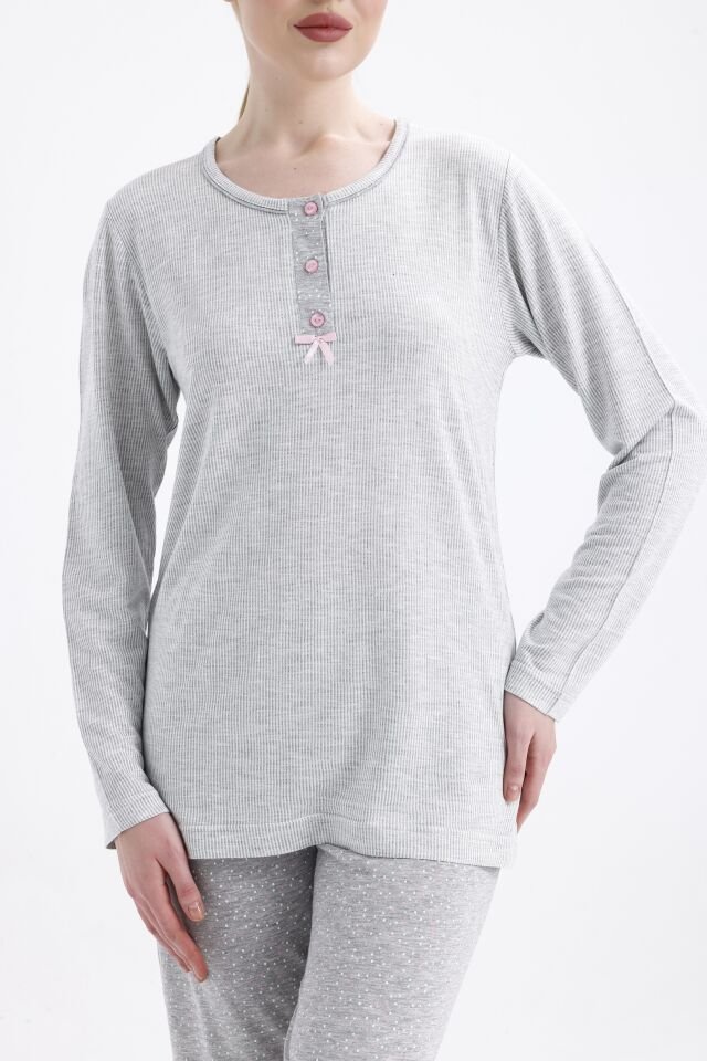 Angelina Uzun Kol Yazlık Kadın Pijama Takım