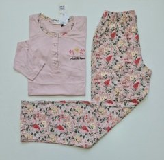 Over Sleep Uzun Kol Yazlık Kadın Pijama Takım