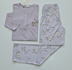 Over Sleep Uzun Kol Yazlık Kadın Pijama Takım