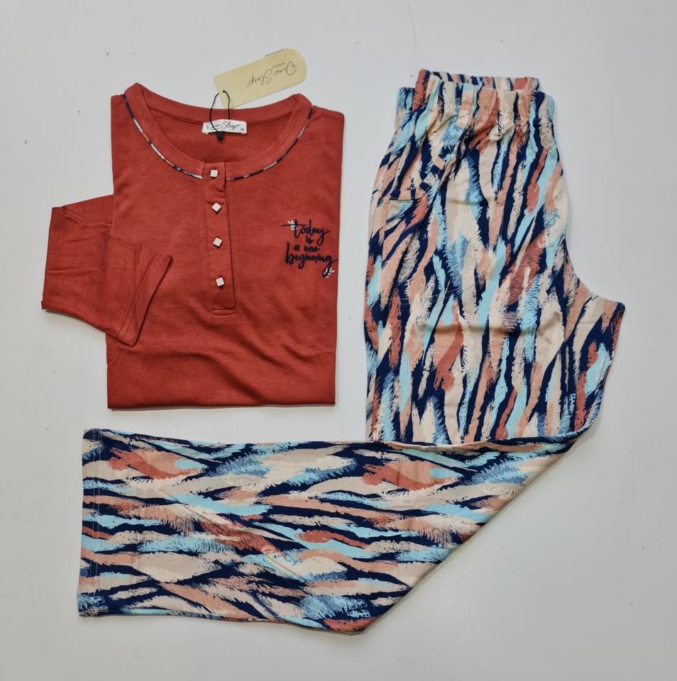 Over Sleep Uzun Kol Mevsimlik Kadın Pijama Takım