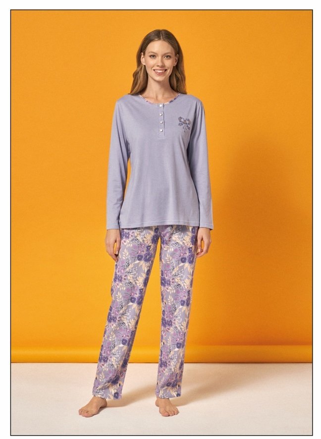 Over Sleep Uzun Kol Yazlık Kadın Pijama Takım