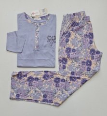 Over Sleep Uzun Kol Yazlık Kadın Pijama Takım