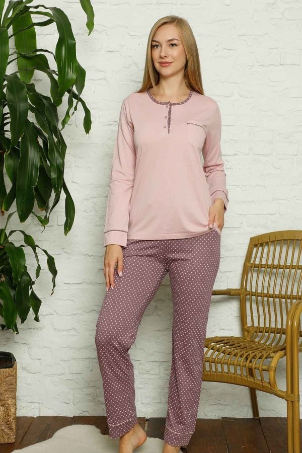 Alimer Uzun Kol Mevsimlik Kadın Pijama Takım