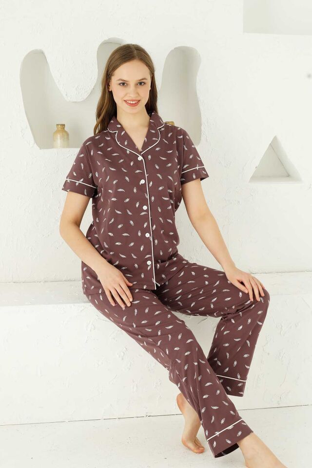 Alimer Kısa Kol Yazlık Kadın Pijama Takım