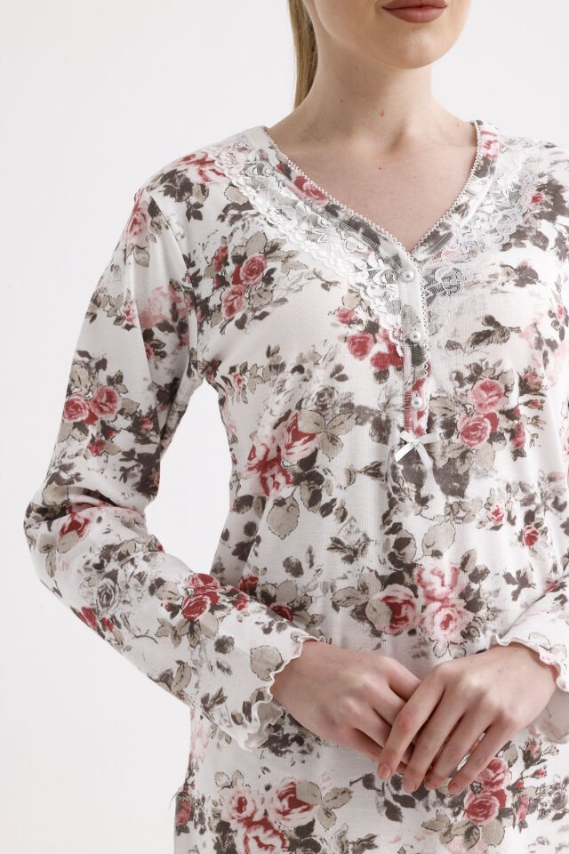 Angelina Uzun Kol Yazlık Kadın Pijama Takım