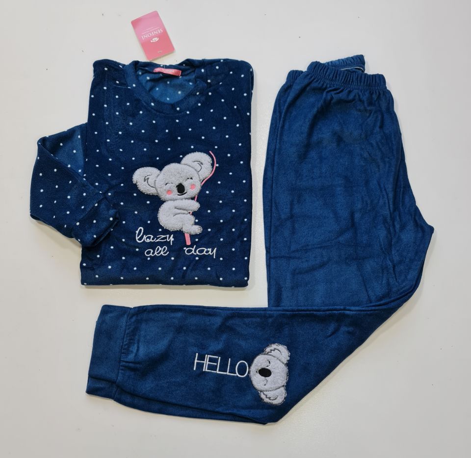 Senfoni Uzun Kol Kadın Parlak Havlu Pijama Takım