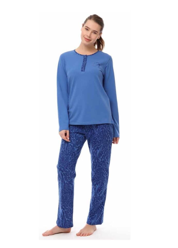 Pijadore Uzun Kol Kışlık Kadın Pijama Takım