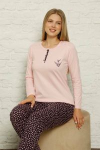 Alimer Uzun Kol Yazlık Kadın Pijama Takım