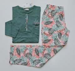 Over Sleep Uzun Kol Yazlık Kadın Pijama Takım