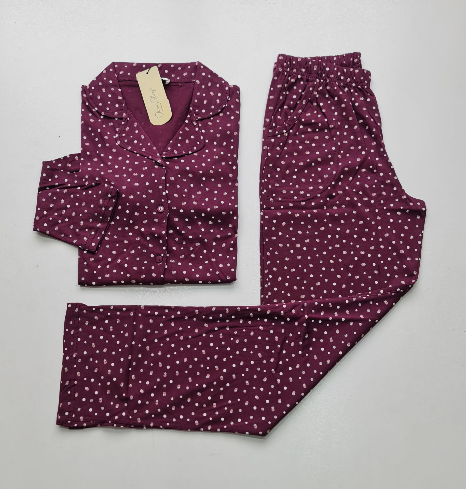 Over Sleep Uzun Kol Yazlık Kadın Pijama Takım