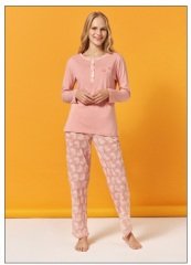 Over Sleep Uzun Kol Yazlık Kadın Pijama Takım