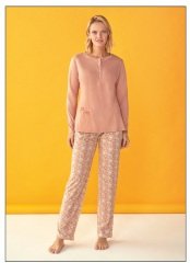 Over Sleep Uzun Kol Yazlık Kadın Pijama Takım