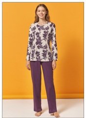 Over Sleep Uzun Kol Yazlık Kadın Pijama Takım