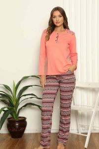 Alimer Uzun Kol Yazlık Kadın Pijama Takım
