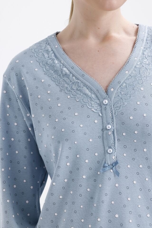 Angelina Uzun Kol Yazlık Kadın Pijama Takım