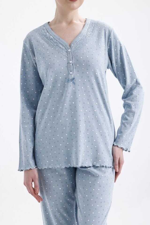 Angelina Uzun Kol Yazlık Kadın Pijama Takım