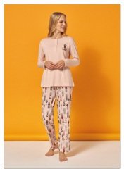 Over Sleep Uzun Kol Yazlık Kadın Pijama Takım