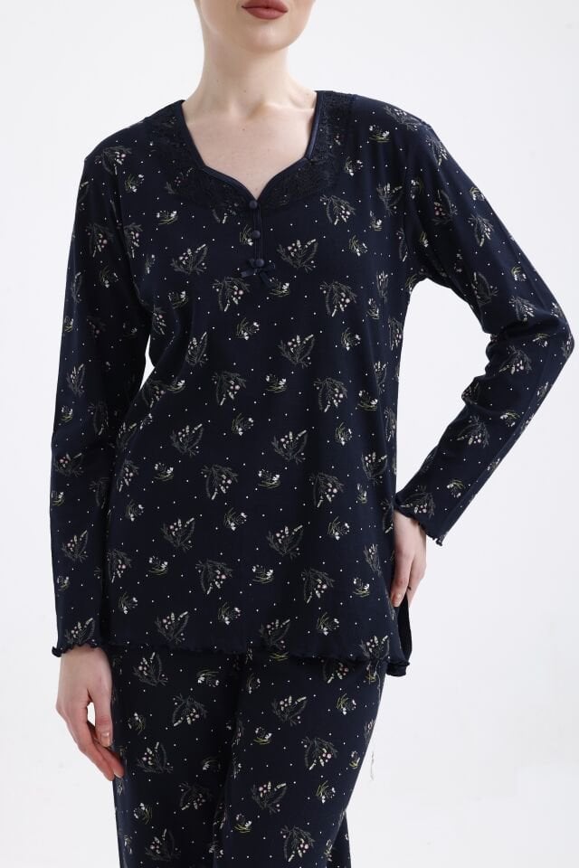 Angelina Uzun Kol Yazlık Kadın Pijama Takım