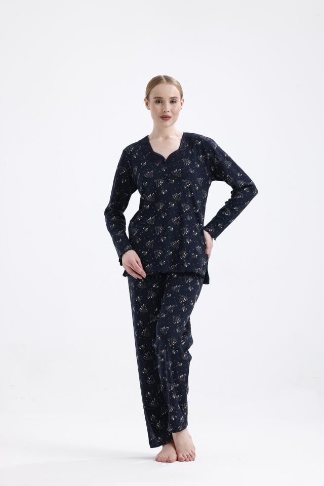 Angelina Uzun Kol Yazlık Kadın Pijama Takım