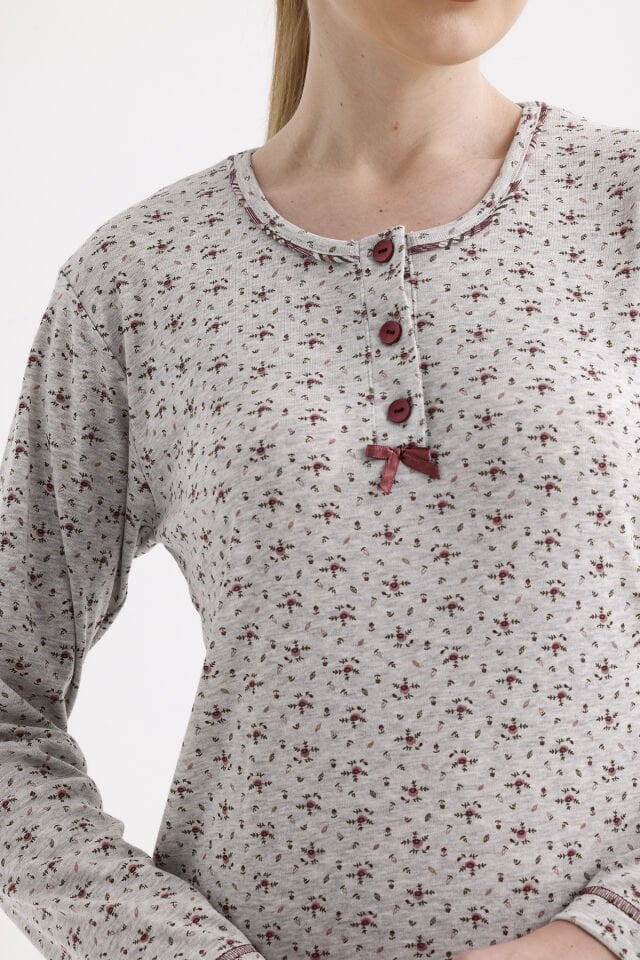 Angelina Uzun Kol Kışlık Kadın Pijama Takım