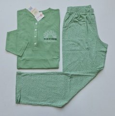Over Sleep Uzun Kol Yazlık Kadın Pijama Takım