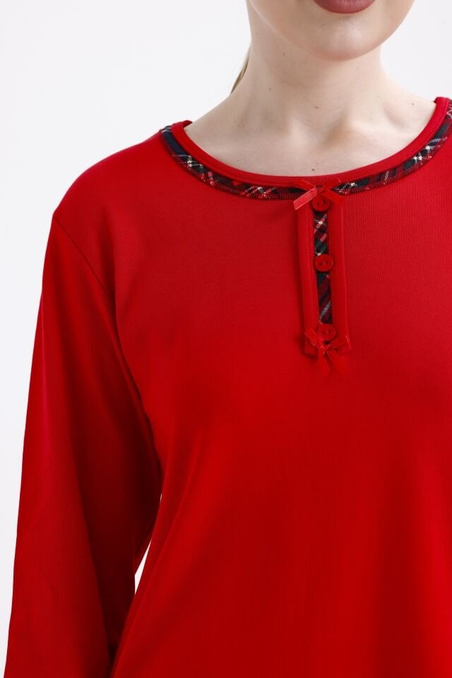 Angelina Uzun Kol Kışlık Kadın Pijama Takım