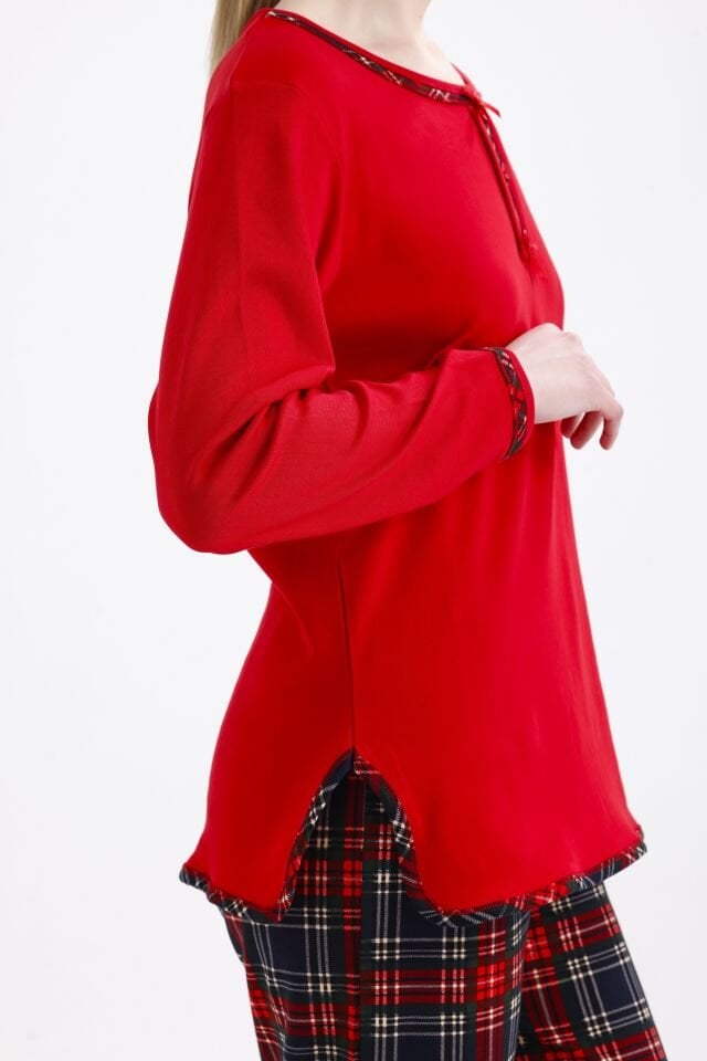 Angelina Uzun Kol Kışlık Kadın Pijama Takım