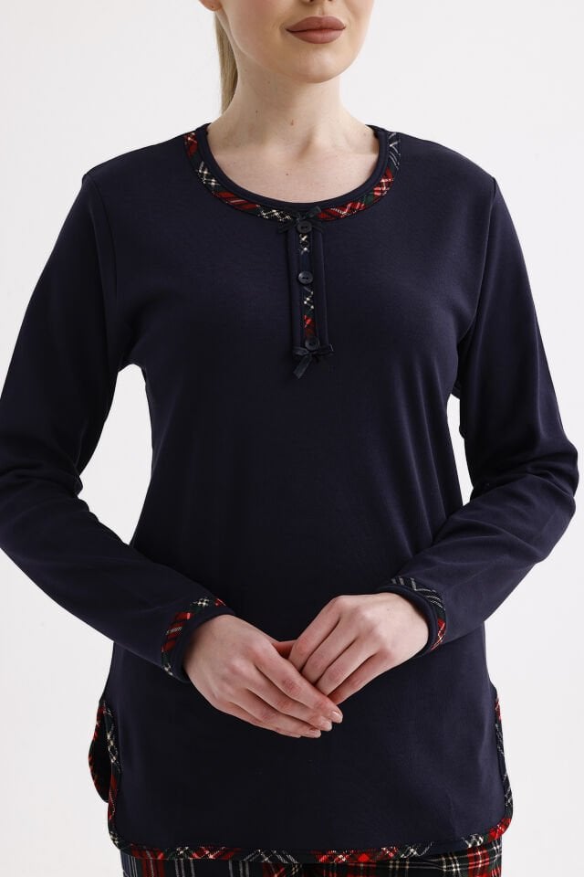 Angelina Uzun Kol Kışlık Kadın Pijama Takım