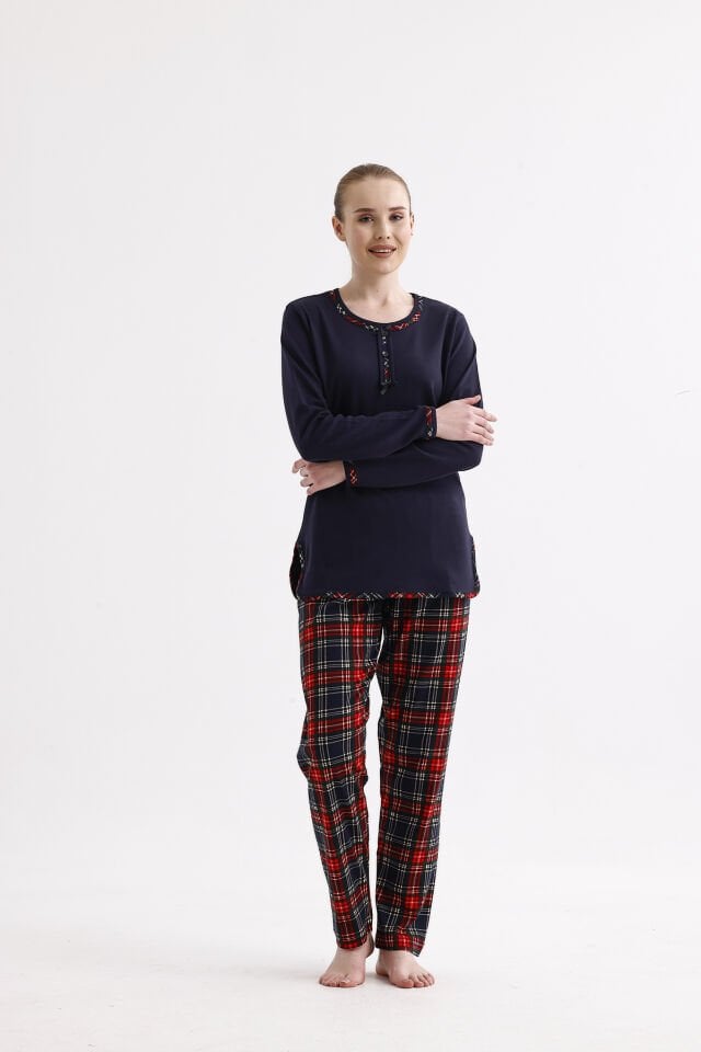 Angelina Uzun Kol Kışlık Kadın Pijama Takım