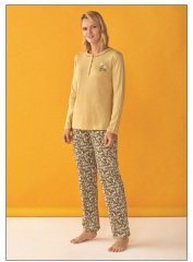 Over Sleep Uzun Kol Yazlık Kadın Pijama Takım