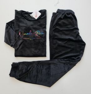 Pijamoni Kadın Kadife Pijama Takım