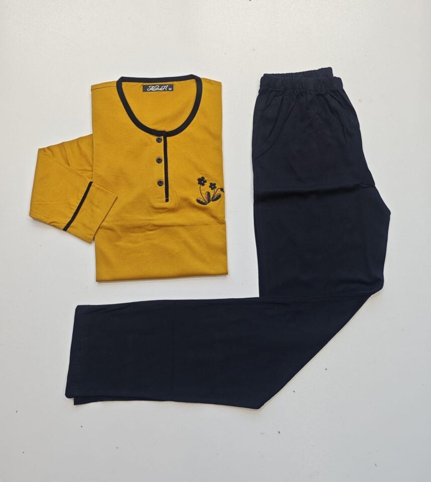 Alimer Uzun Kol Yazlık Kadın Pijama Takım