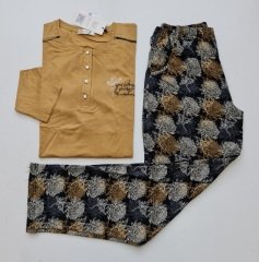 Over Sleep Uzun Kol Yazlık Kadın Pijama Takım