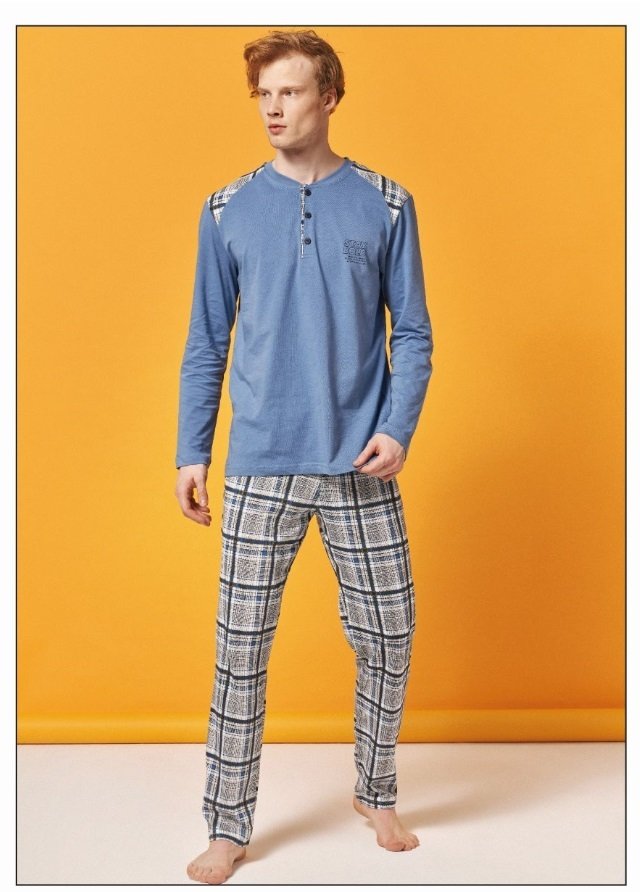 Over Sleep Uzun Kol Yazlık Erkek Pijama Takım