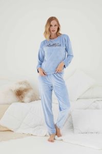 Pijamoni Kadın Kadife Pijama Takım