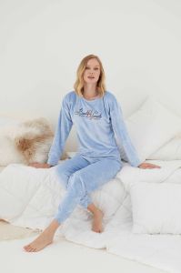 Pijamoni Kadın Kadife Pijama Takım