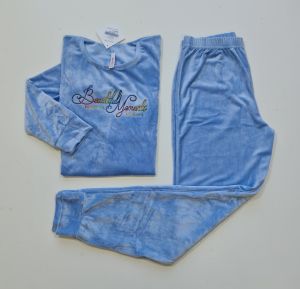 Pijamoni Kadın Kadife Pijama Takım