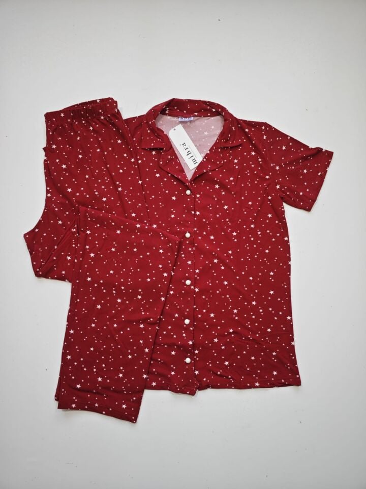 Mihra Kısa Kol Yazlık Kadın Pijama Takım