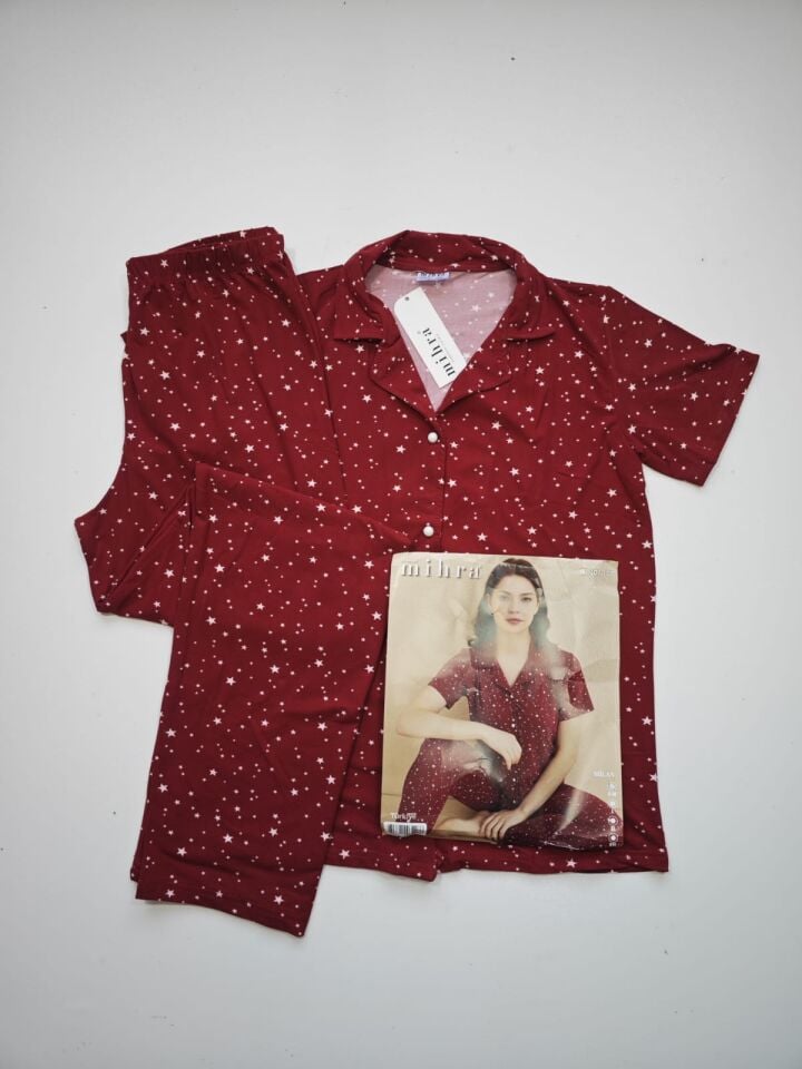 Mihra Kısa Kol Yazlık Kadın Pijama Takım