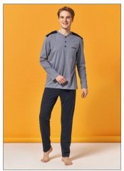 Over Sleep Uzun Kol Yazlık Erkek Pijama Takım