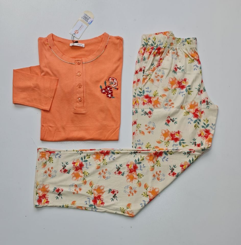 Over Sleep Uzun Kol Yazlık Kadın Pijama Takım