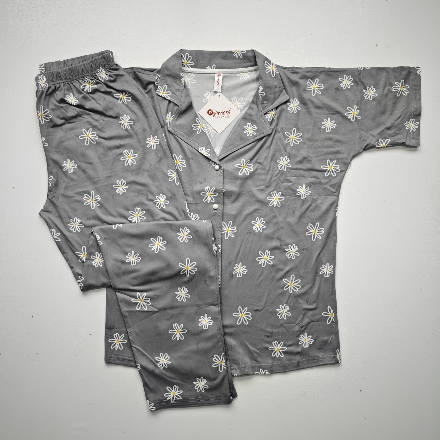 Pijamoni Kısa Kol Yazlık Kadın Pijama Takım