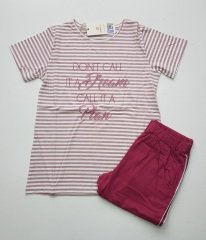 Poleren Yazlık Kısa Kol Kadın Pijama Takım